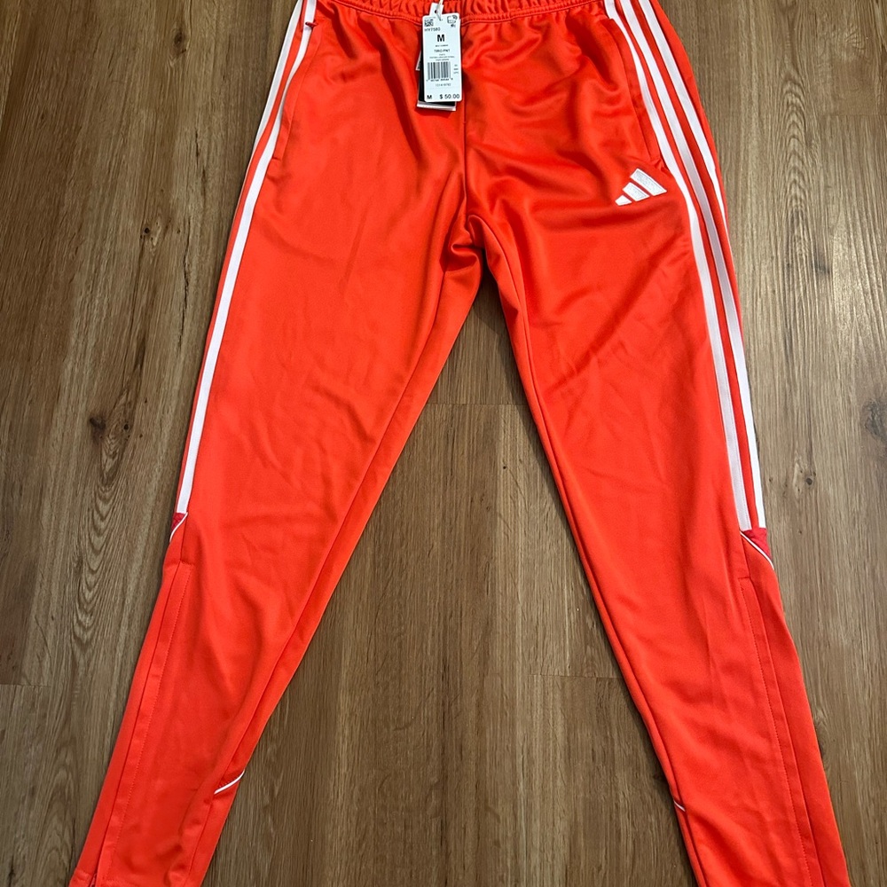 Adidas Mens Bright Orange Joggers